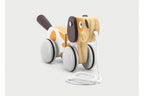 Pull along wooden puppy freind - NEW