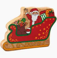 Father Christmas on his sleigh - SALE - Lanka Kade